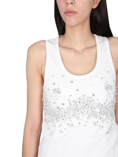 Bluze Bottega Veneta Jersey Top WHITE Femei (BM 15720983) 4