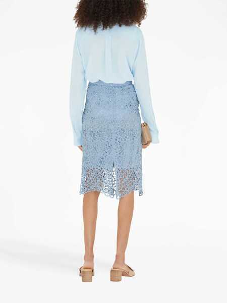 Fuste casual Burberry Midi Skirt AZURE Femei (BM 15721001) 4