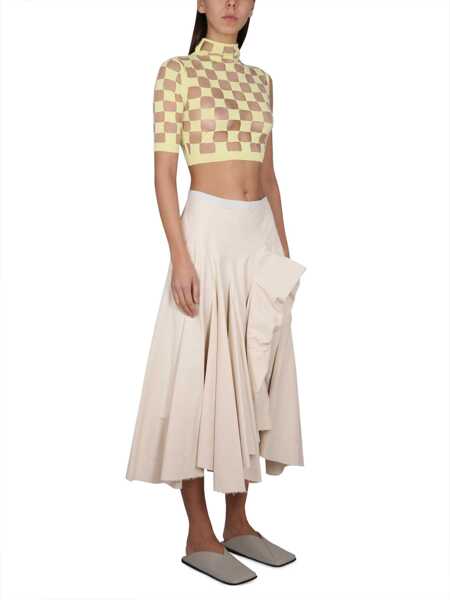 Bluze Max Mara Asymmetrical Top YELLOW Femei (BM 15721088) 2