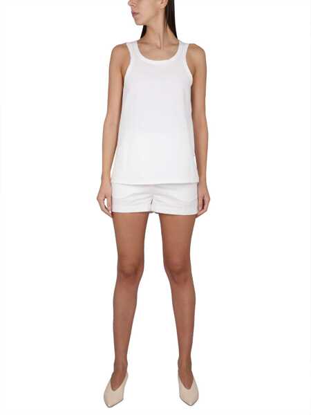 Bluze Max Mara Cotton Tops. WHITE Femei (BM 15721130) 2