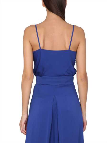 Bluze Max Mara Silk Charmeuse Tuxedo Top BLUE Femei (BM 15721145) 3