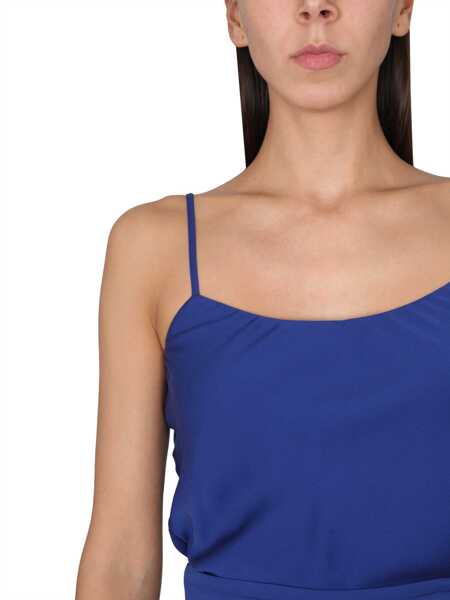 Bluze Max Mara Silk Charmeuse Tuxedo Top BLUE Femei (BM 15721145) 4