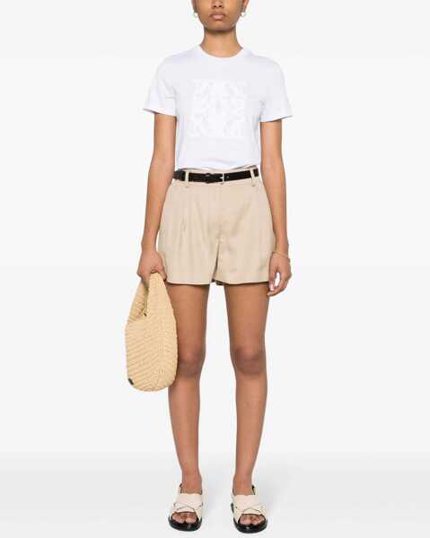 Tricouri Max Mara T-Shirt With Logo Embroidery WHITE Femei (BM 15721172) 2