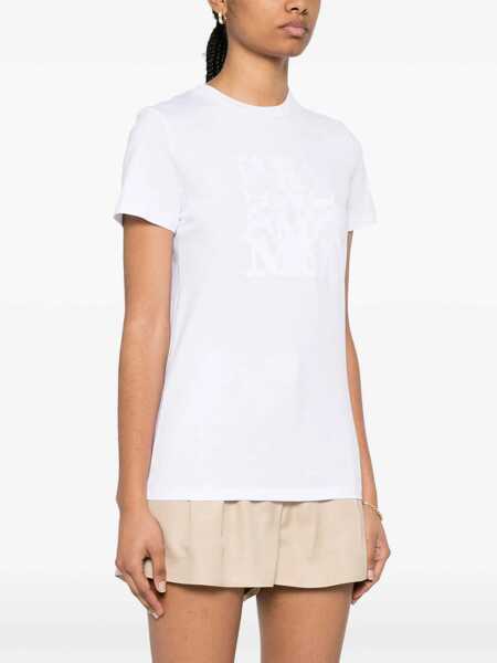 Tricouri Max Mara T-Shirt With Logo Embroidery WHITE Femei (BM 15721172) 3