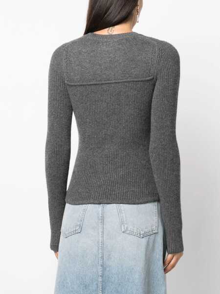 Pulovere casual Isabel Marant Slmi Fit Shirt GREY Femei (BM 15721355) 4