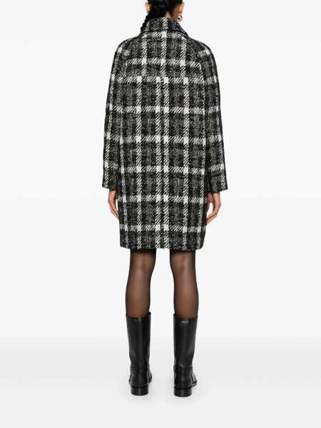 Paltoane Fay DOUBLE BREASTED JACQUELINE COAT  HOOK Black   Femei (BM 15722222) 4