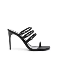 Pantofi cu toc Saint Laurent Satin Heel Mules Femei