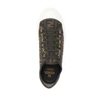 Sneakers Fendi pentru Barbati - Sneakers Fendi Fendi Domino Fabric Low-Top Sneakers BROWN Barbati (BM 15728246) - B-mall.ro