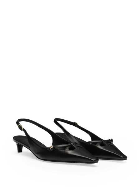 Pantofi cu toc Dolce & Gabbana Dolce & Gabbana Leather Slingback Pumps Black Femei (BM 15730814) 2