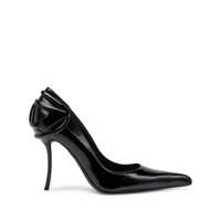 Pantofi cu toc Diesel Black Leather Pumps Femei