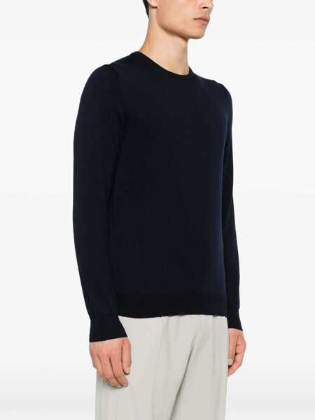 Pulovere Tagliatore Tagliatore  Sweater BLU MELANGE Barbati (BM 15741278) 3