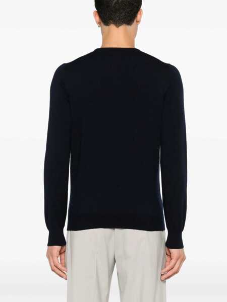 Pulovere Tagliatore Tagliatore  Sweater BLU MELANGE Barbati (BM 15741278) 4