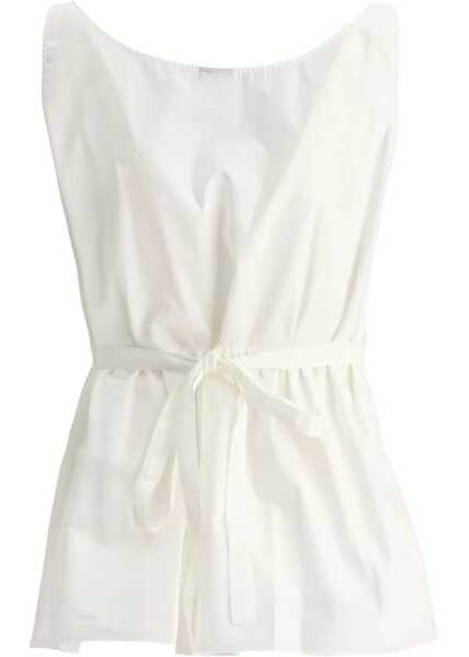 Bluze Aspesi Cotton Fil A Fil Top WHITE Femei (BM 15742829) 2