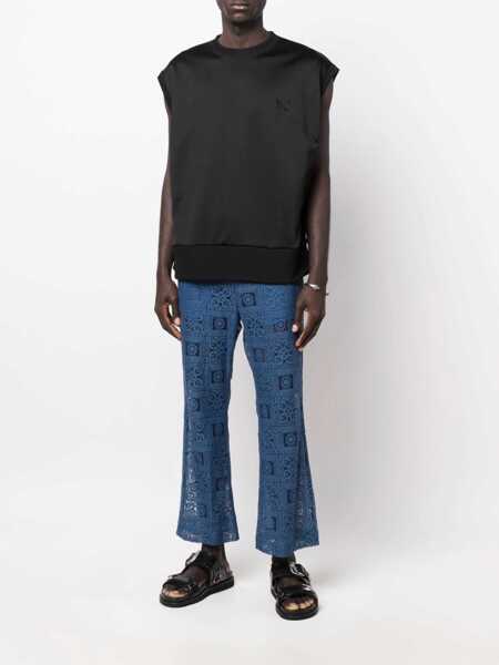 Pantaloni casual NEEDLES Knit Trousers BLUE Barbati (BM 15742838) 2