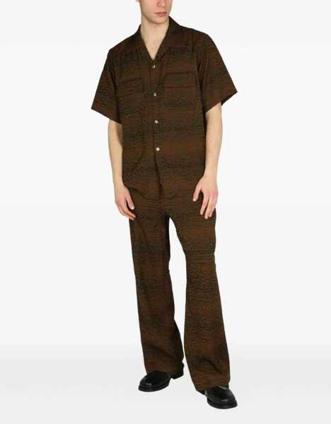 Camasi casual NEEDLES Animalier Print Shirt BROWN Barbati (BM 15742853) 2