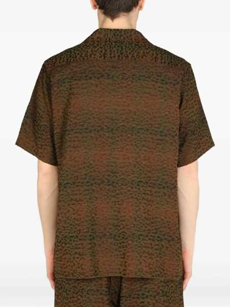Camasi casual NEEDLES Animalier Print Shirt BROWN Barbati (BM 15742853) 3
