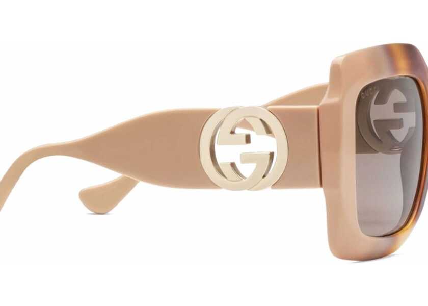 Ochelari de soare Gucci Occhiale Da Sole Rectangular BEIGE Femei (BM 15742871) 3