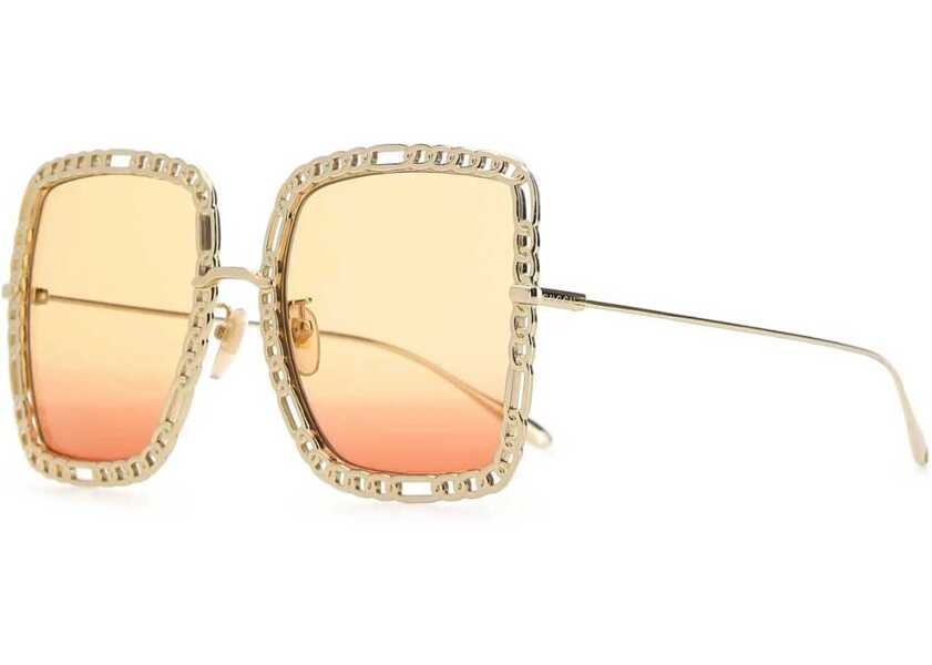 Ochelari de soare Gucci Occhiale Da Sole Rettangolare GOLD Femei (BM 15742877) 2