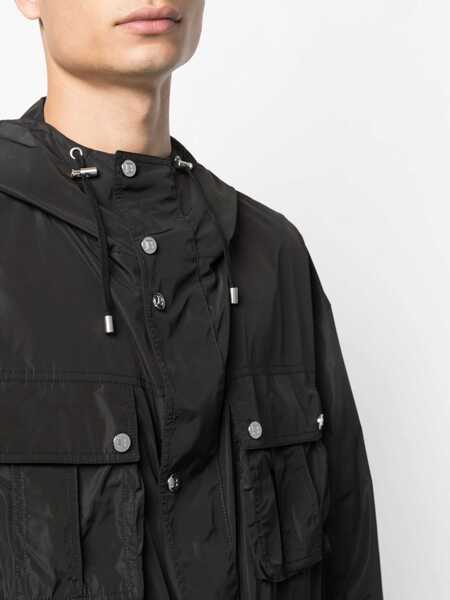 Sacouri office Balmain Giacca Con Cappuccio BLACK Barbati (BM 15742964) 5