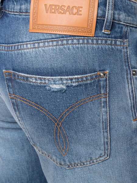Blugi drepti Versace Jeans Con Patch Logo DENIM Barbati (BM 15742997) 5