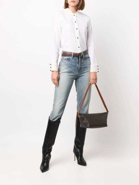 Bluze Saint Laurent Camicia In Cotone WHITE Femei (BM 15743000) 2