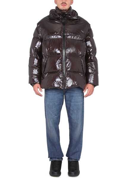 Jachete Bottega Veneta Piumino Corto Lucido BROWN Barbati (BM 15743006) 2