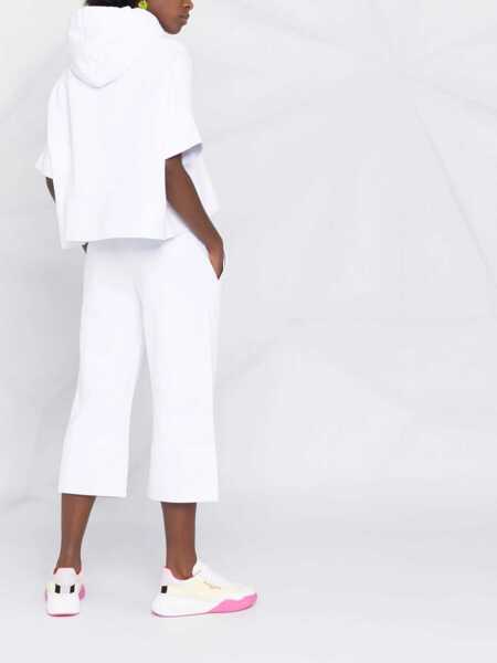 Pantaloni casual Stella McCartney Pantalone Con Ricamo Logo WHITE Femei (BM 15743012) 4