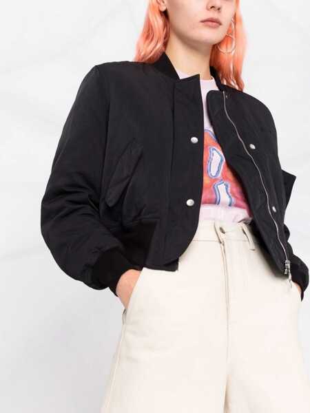 Jachete Off-White Bomber Con Stampa Logo BLACK Femei (BM 15743024) 5