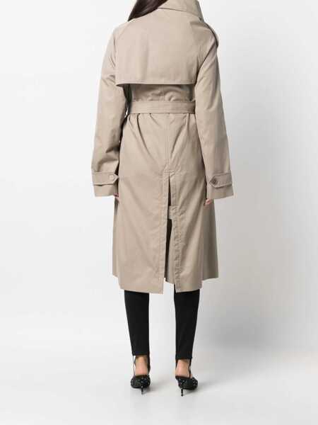 Trenciuri Balenciaga Trench Off The Shoulder BEIGE Femei (BM 15743057) 4