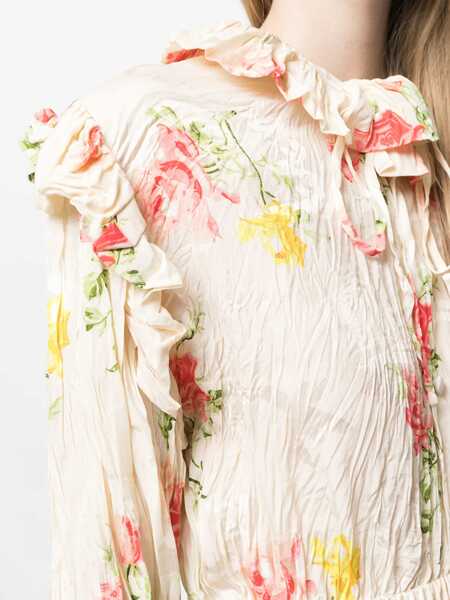 Rochii casual Balenciaga Abito Floral BLACK Femei (BM 15743063) 5