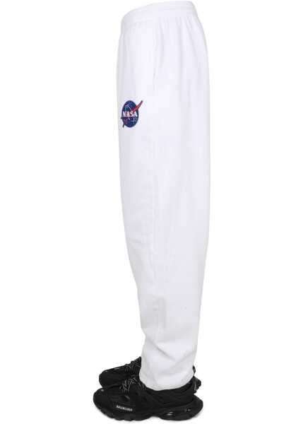Salopete Balenciaga Pantalone Jogger Con Patch WHITE Femei (BM 15743087) 3