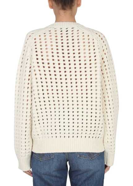 Pulovere casual Bottega Veneta Maglia Traforata WHITE Femei (BM 15743165) 3