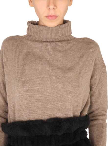 Pulovere casual Max Mara Maglia Girocollo BEIGE Femei (BM 15743231) 4