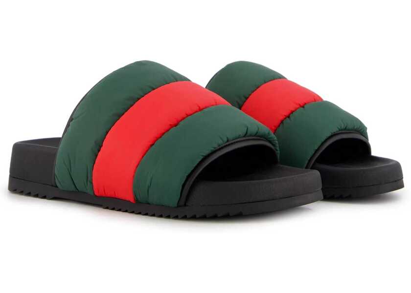 Sandale Gucci Slider Sandal With Web Ribbon BLACK Barbati (BM 15743252) 2