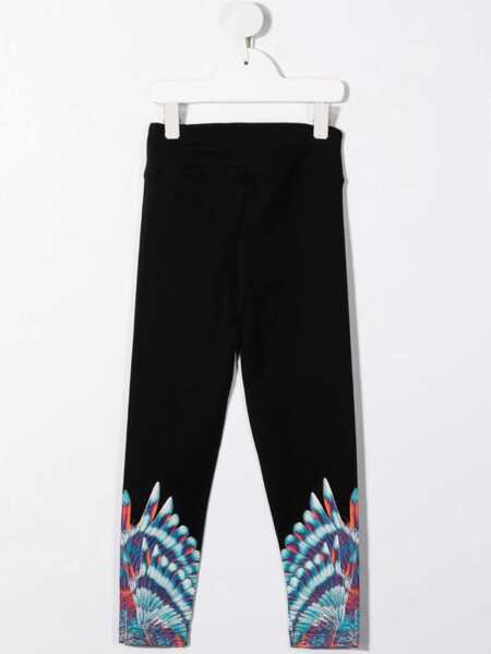 Pantaloni casual Marcelo Burlon Blue Birds Wings Leggings BLACK Fete (BM 15743324) 2