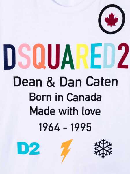 Tricouri DSQUARED2 Relax Maglietta WHITE Baieti (BM 15743477) 3