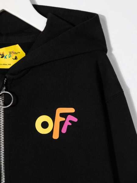 Hanorace Off-White Felpa Con Cappuccio BLACK Fete (BM 15743486) 3