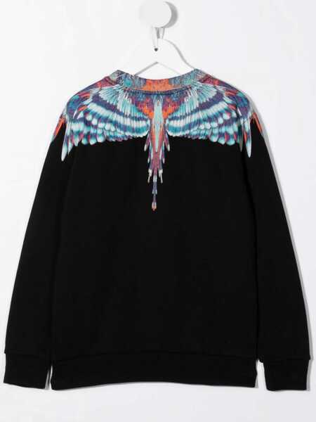 Pulovere casual Marcelo Burlon Blue Birds Wings Crewneck BLACK Fete (BM 15743552) 2