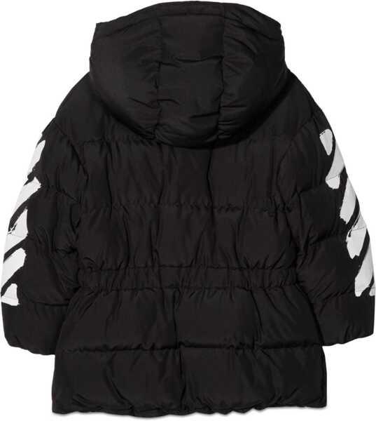 Paltoane Off-White Piumino Con Zip Diag BLACK Fete (BM 15743564) 2