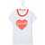 Lanvin T-Shirt Con Cuore BLUE