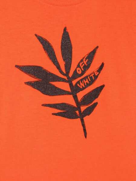 Tricouri Off-White T-Shirt In Jersey Di Cotone Stampato ORANGE Baieti (BM 15743639) 3