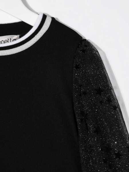 Pulovere casual SIMONETTA Maglia Con Maniche In Tulle BLACK Fete (BM 15743672) 3