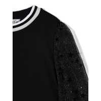 Pulovere casual pentru Fete - Pulovere casual SIMONETTA Maglia Con Maniche In Tulle BLACK Fete (BM 15743672) - B-mall.ro