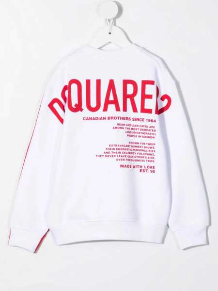 Hanorace DSQUARED2 Relax Felpa WHITE Fete (BM 15743687) 2