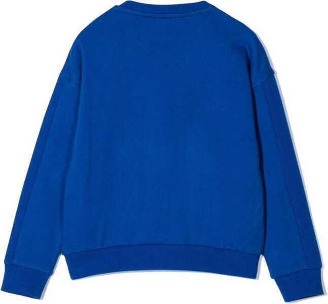 Hanorace Moschino Felpa In Cotone Con Logo BLUE Baieti (BM 15743711) 4