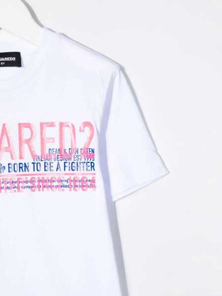 Tricouri DSQUARED2 Relax Maglietta WHITE Baieti (BM 15743747) 3