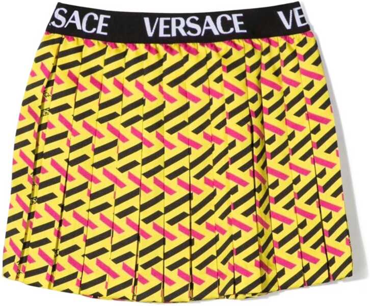 Fuste casual Versace Skirt Twill Monogram  Elastico Logo YELLOW Fete (BM 15743768) 3