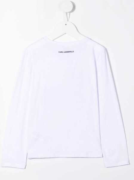 Tricouri Karl Lagerfeld T-Shirt Karl & Choupette Con Strass WHITE Fete (BM 15743786) 2