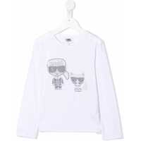 Tricouri T-Shirt Karl & Choupette Con Strass Fete