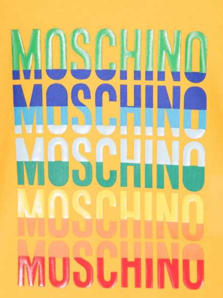 Tricouri Moschino T-Shirt Con Logo YELLOW Baieti (BM 15743849) 3